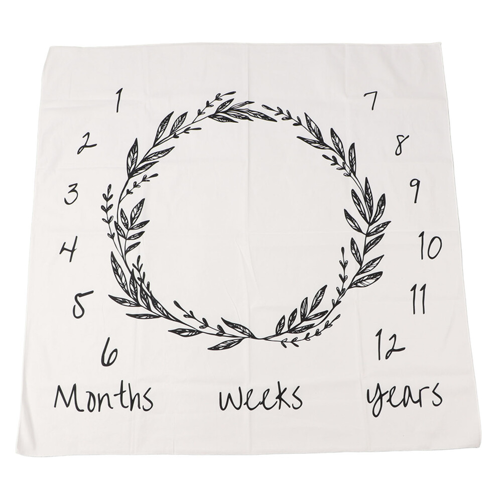 Baby Monthly Milestone Blanket 100x100cm Soft Colorful Baby Photo Prop