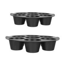 2Stk. 7 Löcher Muffin Silikon Backform Für Airfryer