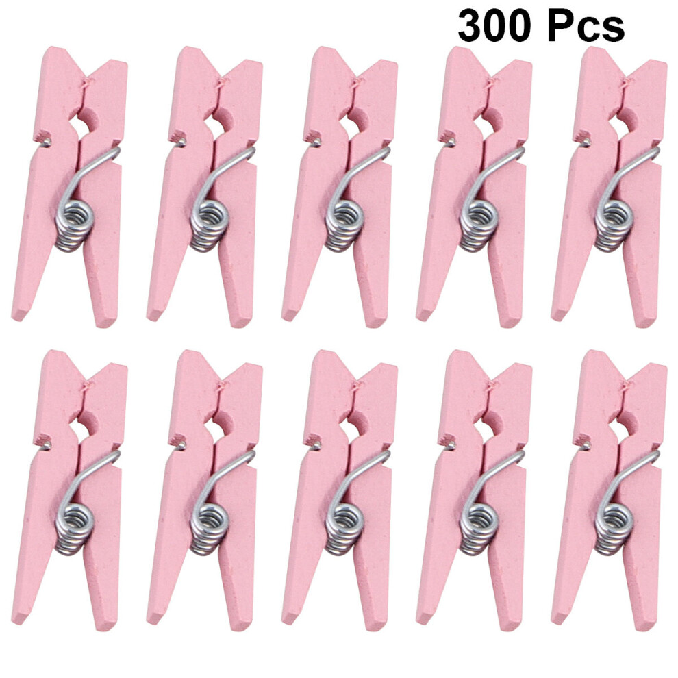 900 Pcs Mini Wooden Clips Multi-Purpose Photo Clamps Holder Pink-image-OPC-PKWSM99-NEW