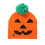 2Pcs Halloween Glowing Knitted Beanie Hat Pumpkin Pattern 1