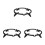 3Pcs Cast Iron Gas Stove Wok Replacement Rack 8