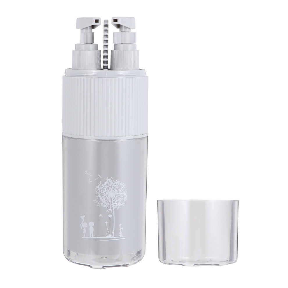 Solustre 10Pcs Grey Plastic Travel Toothbrush Holder With Comb And Lotion Pumps
