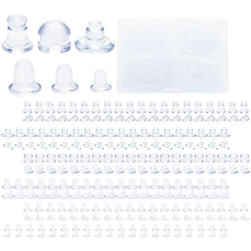 3000 Pcs Silicone Earring Backs Replacement Safety Stopper 1