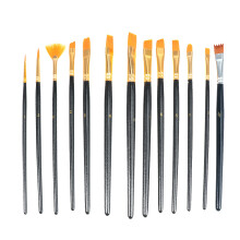 13 Teile Nylon Verschiedene Größen Holzgriff Künstlerpinsel Set