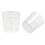 40Stk 60Ml Einteilige Kunststoff Messbecher Mit Transparenter 5