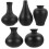 5Pcs Ceramic Flower Vase Decorative Arrangement Bottle 3