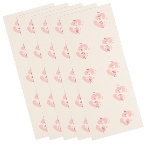 100 Sheets Gift Box Sealing Sticker Paper Self-Adhesive Candy Decal