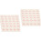 100 Sheets Gift Box Sealing Sticker Paper Self-Adhesive Candy Decal 6