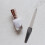 2Pcs Stainless Steel Double Side Nail File Buffer With Plastic Handle 10