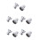 10 Pcs Brass Dishwasher Faucet Adapter Replacement For Sink 8