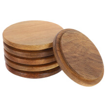 24 Pcs Wooden Mug Lids For Glass Bottles Tea Coffee Juice