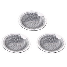 3Pcs Stainless Steel Sink Screens For Bathroom Kitchen Drain