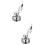 2 Pcs Stainless Steel Egg Topper Practical Kitchen Gadget Silver 8