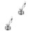 2 Pcs Stainless Steel Egg Topper Practical Kitchen Gadget Silver 4