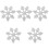 5Pcs Snowflake Shaped Iron On Clothes Patch For Hats 5