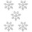 5Pcs Snowflake Shaped Iron On Clothes Patch For Hats 10