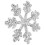 5Pcs Snowflake Shaped Iron On Clothes Patch For Hats 2