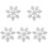 5Pcs Snowflake Shaped Iron On Clothes Patch For Hats 4