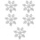 5Pcs Snowflake Shaped Iron On Clothes Patch For Hats 9