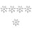5Pcs Snowflake Shaped Iron On Clothes Patch For Hats 6
