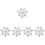 5Pcs Snowflake Shaped Iron On Clothes Patch For Hats 7