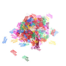 3Pcs Colorful Birthday Confetti Paillette For Cake Party Decoration