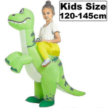 (Gold) New T-Rex Dinosaur Cosplay Inflatable Costumes Suits Mascot Funny Party Anime Christmas Halloween Costume Dress for Adult Kids