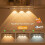 (40cm) LED Motion Sensor USB Recharging Ultra Thin Night Light Wireless LED Wine cooler Light For Kitchen Cabinet Wardrobe Indoor Light 1