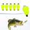 5 Teile/satz Float Schaum Tear Drop Strike Anzeige 12