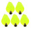 5 Teile/satz Float Schaum Tear Drop Strike Anzeige 8