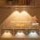 (30cm) LED Motion Sensor USB Recharging Ultra Thin Night Light Wireless LED Wine cooler Light For Kitchen Cabinet Wardrobe Indoor Light 1