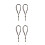 4 Pcs Vintage Harmonica Shape Necklaces Miniature Pendant 10