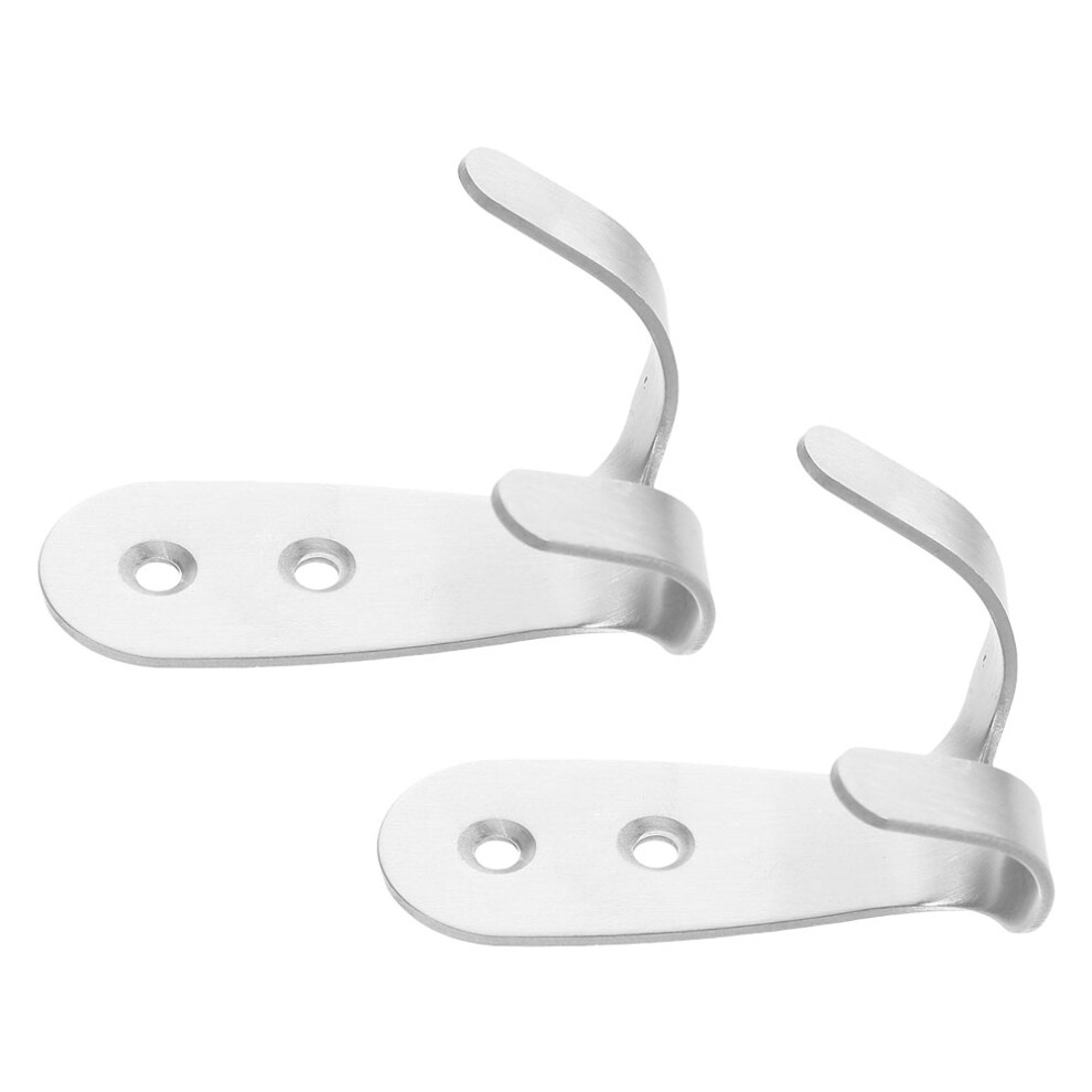 4 Pcs Stainless Steel Wall Mount Hooks For Towels Bags Bikes 031049613562