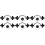 6 Pcs Zinc Alloy Cabinet Pull Bar with Ceramic Knob Black White 4