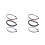 6 Pcs Hoops Wedding Party Rhinestone Headbands 6