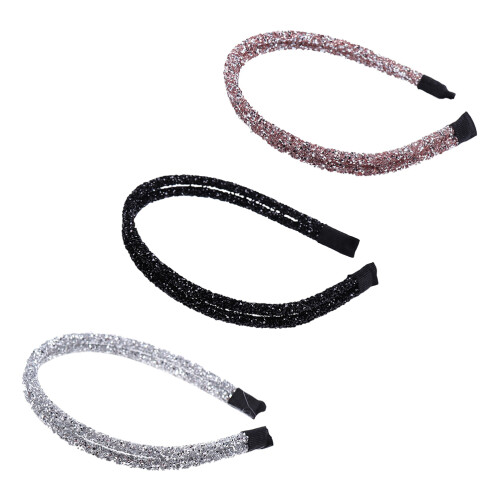 6 Pcs Hoops Wedding Party Rhinestone Headbands 1