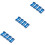 12 Pcs Plastic D-Cell Battery Holder Series Or Parallel Case Blue 6