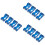 12 Pcs Plastic D-Cell Battery Holder Series Or Parallel Case Blue 7
