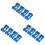 12 Pcs Plastic D-Cell Battery Holder Series Or Parallel Case Blue 3