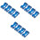 12 Pcs Plastic D-Cell Battery Holder Series Or Parallel Case Blue 4