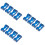 12 Pcs Plastic D-Cell Battery Holder Series Or Parallel Case Blue 8
