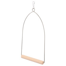 2Pcs Hummingbird Swing Bird Wooden Hanging Toy For Pet Cage