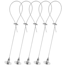 25 Pcs Wire Rope Hanger For Curtains Signs And Cables