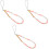 3Pcs Phone Charm Strap Moon Star Beaded Lanyard For Mobile 5