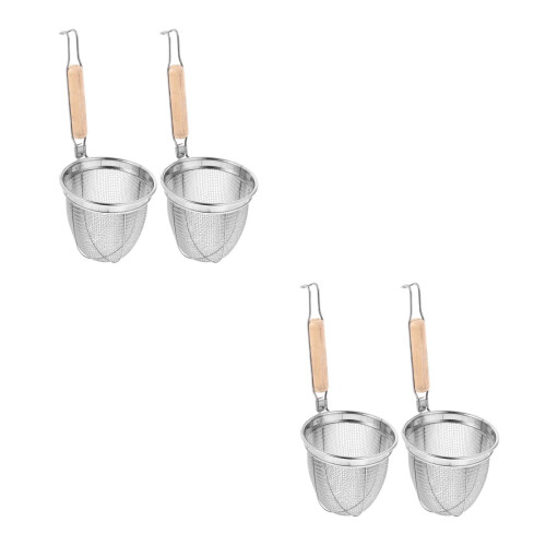 4 Pcs Stainless Steel Colander Strainer For 1