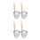 4 Pcs Stainless Steel Colander Strainer For 8