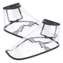 3 Pairs Barber Shoe Covers For Salon Haircut Styling Transparent L