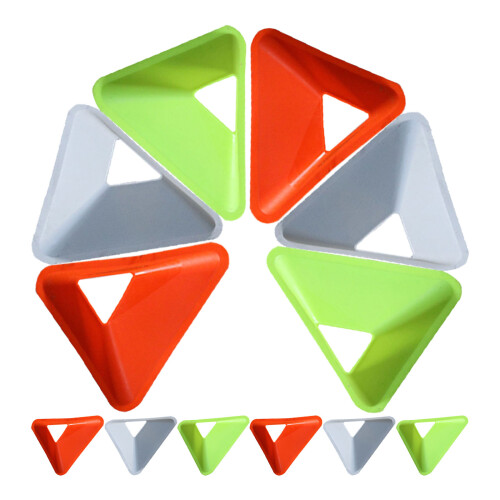 60 Pcs Football Triangle Sign Plates For Training 2
