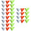 60 Pcs Football Triangle Sign Plates For Training 10