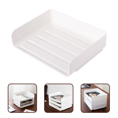 Schreibtisch Organizer Desktop Dokument Briefablage Stapelbar 1